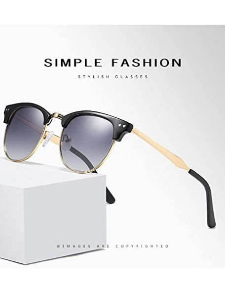 Square Polarized Sunglasses Lighter Design Square Frame 100% UV400 Protection Vintage Driving Men Women Classic Retro - C5198...