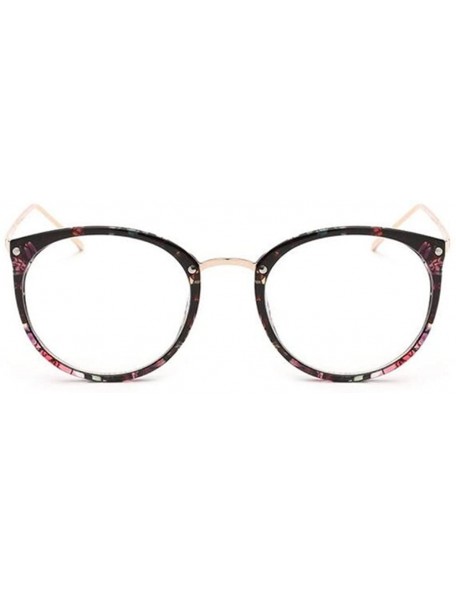 Rimless Women Eyeglasses Vintage Optical Glasses Frame Unisex Myopia Round Eyewear - Flower - CU182SL03AK $9.90