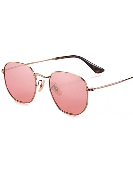 Square 20/20 Brand Unisex Sunglasses Men Polarized Vintage Square C01Silver PSmoke - C03 Pink - CX18XQYAQK5 $29.89