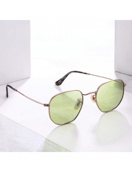 Square 20/20 Brand Unisex Sunglasses Men Polarized Vintage Square C01Silver PSmoke - C03 Pink - CX18XQYAQK5 $12.28