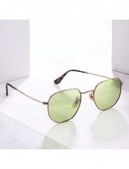 Square 20/20 Brand Unisex Sunglasses Men Polarized Vintage Square C01Silver PSmoke - C03 Pink - CX18XQYAQK5 $12.28