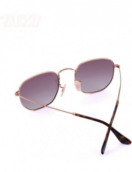 Square 20/20 Brand Unisex Sunglasses Men Polarized Vintage Square C01Silver PSmoke - C03 Pink - CX18XQYAQK5 $12.28