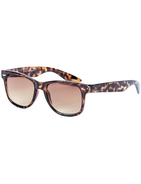 Wayfarer Classic Style Full Lens (No Bifocal) Reading Sunglasses for Men and Women - Tortoise - CU198RUKH7Z $13.35