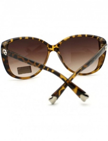 Butterfly Womens Oversized Butterfly Sunglasses Unique Wavy Lens - Tortoise - CN11S0WHNXJ $10.15