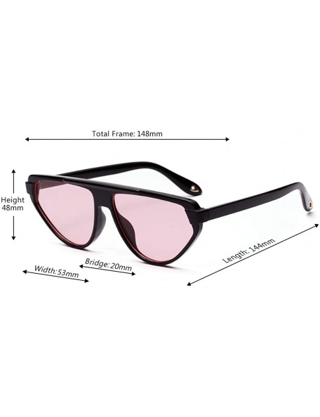 Cat Eye Retro Vintage Women's Cat Eye Sunglasses Plastic Frame Eyewear UV400 - Pink - CL18NEA86WT $11.09