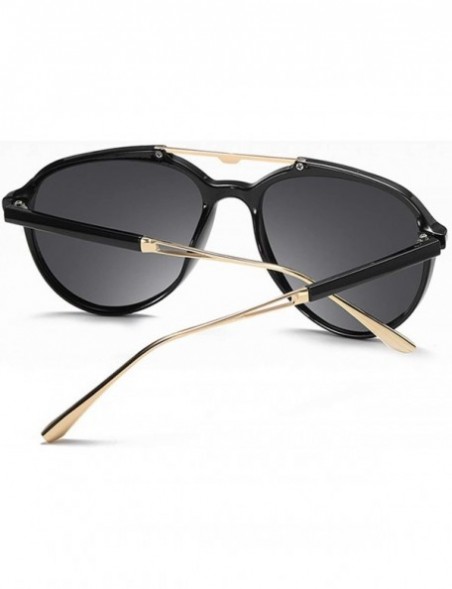 Aviator Polarized Aviator Sunglasses for Men Women UV Protection 8055 - Black - CV195SCE90U $9.83