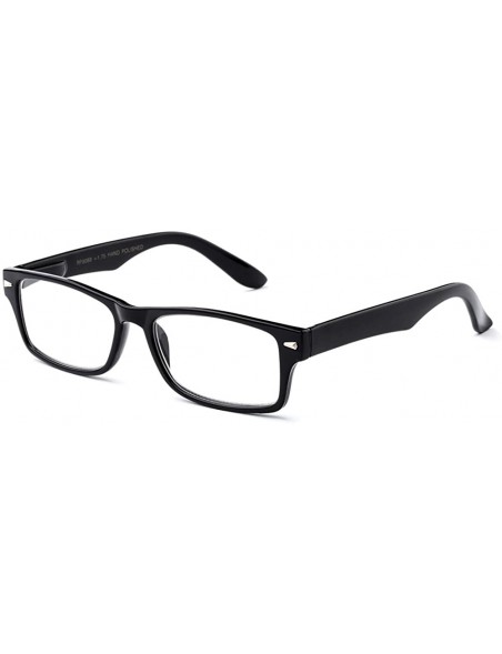 Square Newbee Fashion Fashion Reading Glasses - Black - C6127A751WD $11.47