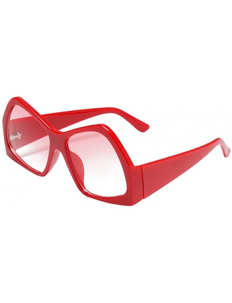 Oversized Sunglasses for Women Cat Eye Vintage Sunglasses Retro Oversized Glasses Eyewear Goggles - Red - CI18QO3HOMD $11.00