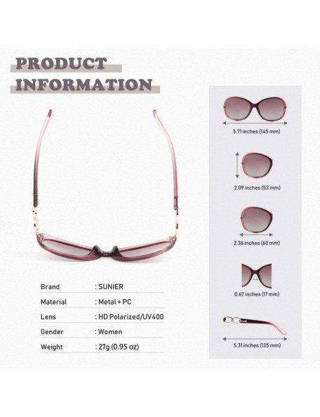 Goggle Polarized Sunglasses for Women Sun Glasses Fashion Oversized Shades S85 - C218NE3Y76Y $12.17