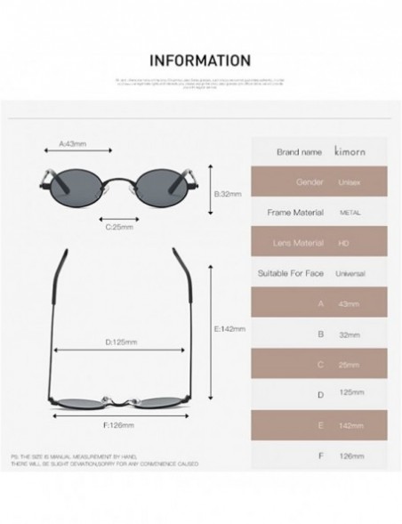 Round Sunglasses Small Round Metal Frame Oval Candy Colors Unisex Sun Glasses K0577 - Black - C318CEHSIUX $9.09