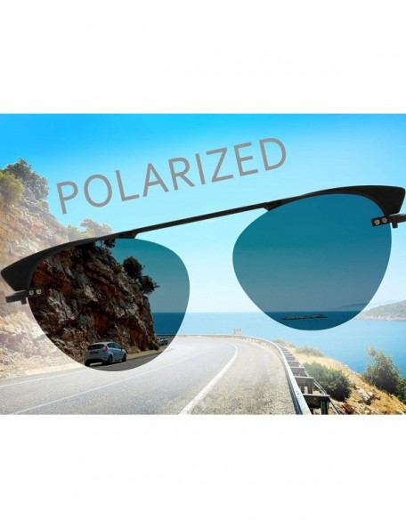 Oversized Polarized Sunglasses&UV400 Blue Light Blocking Glasses-Stylish for Women - Dc3049-c3 - CG18QG3HL6Z $18.76