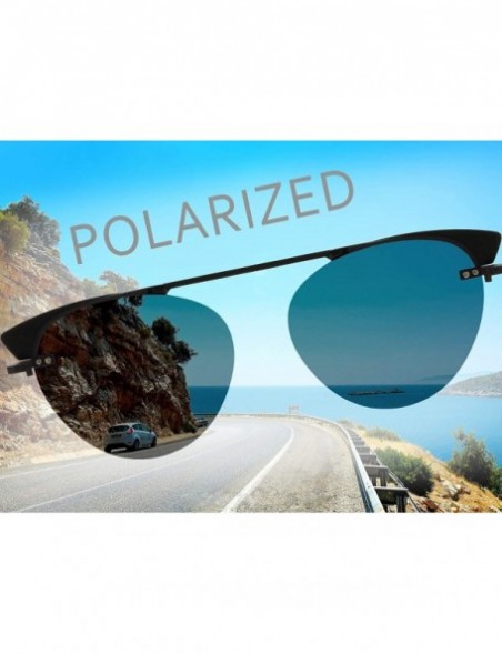 Oversized Polarized Sunglasses&UV400 Blue Light Blocking Glasses-Stylish for Women - Dc3049-c3 - CG18QG3HL6Z $18.76