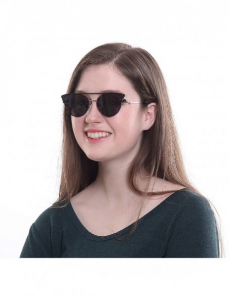Oversized Polarized Sunglasses&UV400 Blue Light Blocking Glasses-Stylish for Women - Dc3049-c3 - CG18QG3HL6Z $18.76