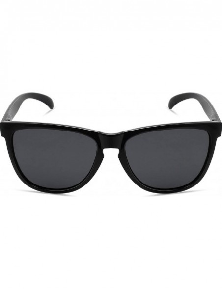Sport Polarized Sunglasses for Men Women Driving Fishing Running UV400 Protection 8022 - Black/Grey - C918TKQ4AI4 $9.84