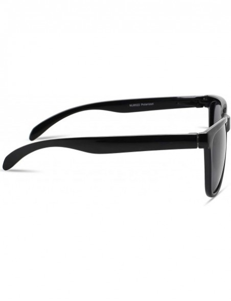 Sport Polarized Sunglasses for Men Women Driving Fishing Running UV400 Protection 8022 - Black/Grey - C918TKQ4AI4 $9.84