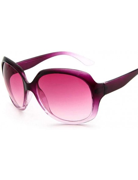 Oval Sunglasses Women Oval Shape Fashion Sunglaasses Women Sunglasses Girls - Rose-red - CC18WYRNMWW $20.20