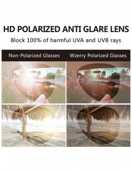 Aviator Oversized Aviator Night Vision Sunglasses for Women and Men- HD Polarized Sunglasses - UV400 Protection - CX193YNQNEX...