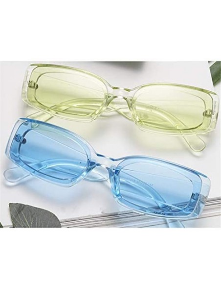 Cat Eye Sunglasses Fashion Rectangle Glasses Vintage - Red - CB1989OUHDK $23.35