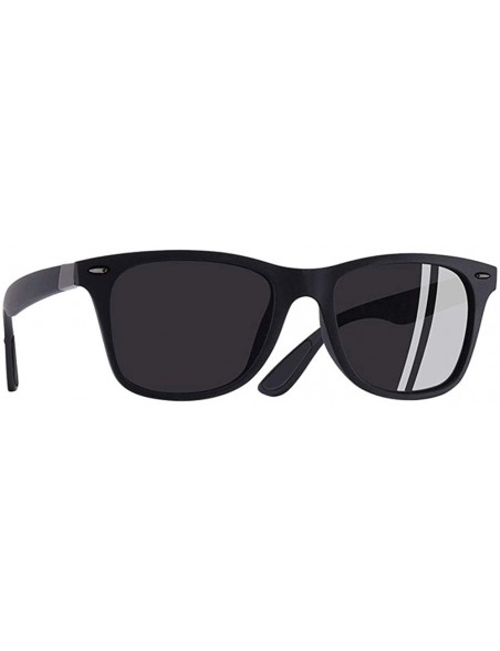 Goggle Classic Polarized Sunglasses Men Women Driving Square Frame Sun Glasses - C2black - CP18HQ5DES6 $20.07