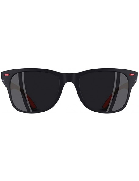 Goggle Classic Polarized Sunglasses Men Women Driving Square Frame Sun Glasses - C2black - CP18HQ5DES6 $20.07
