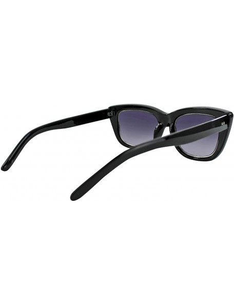 Oversized Cat-Eye Jackie-O Womens Sunglasses With Hard Case - Black - CR18S9XTLSR $19.49