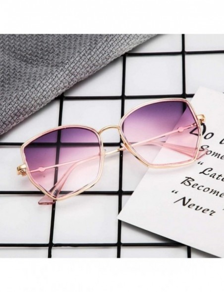 Oversized Irregular Sunglasses Oversized Significantly 2DXuixsh - Purple - CK18S777GI7 $9.42