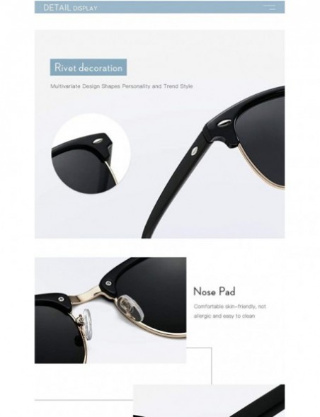 Rimless retro design unisex polarzied sunglasses men RB3016 UV400 women sun glasses - Leopard Brown - CT18UNGOY8G $11.32