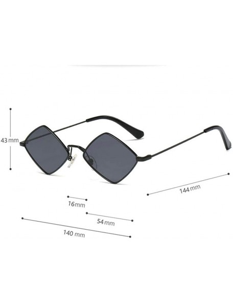 Oval Hip-Hop Irregular Metal Small Frame Clear Color Lens Sunglasses - Silver&gray - C818UYO848U $15.34