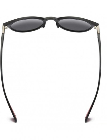 Round Driving Polarized Sunglasses Tr90 Sun Glasses Men Fishing Outdoor - Dark Blue - CA18K5M7AGD $14.34