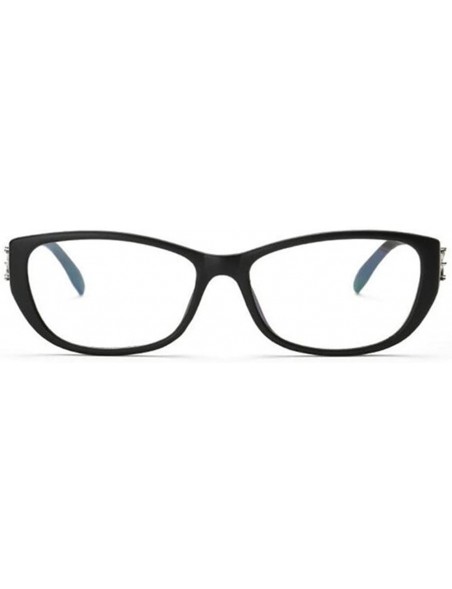 Rimless Women's Butterfly Square Eye Glasses Clear Lens Frames Eyeglasses Eyewear - Matte Black - CA182SM94HA $9.60