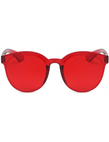 Semi-rimless Sunglasses Transparent Lightweight - A - CT194YNYR7M $10.97