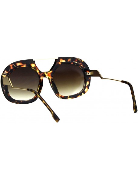 Square Womens Unique Fashion Sunglasses Chic Retro Style Shades UV 400 - Tortoise - CQ18OK9X65M $12.48