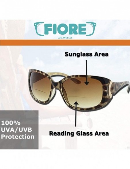 Square Bifocal Sunglasses Readers UV400 Protection Outdoor Reading Glasses for Women - Black - CA11O25EUMP $17.24