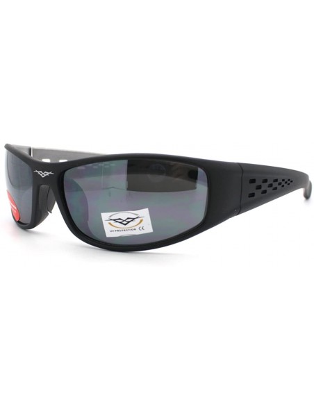 Sport Mens Sports Sunglasses Oval Frame Active Fashion Eyewear - Matte Black - CY11CCKJ23T $10.34
