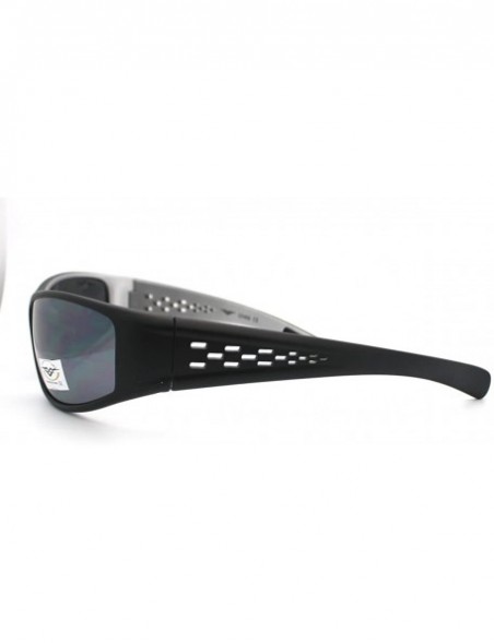 Sport Mens Sports Sunglasses Oval Frame Active Fashion Eyewear - Matte Black - CY11CCKJ23T $10.34