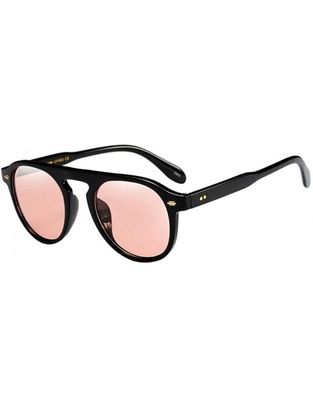 Oval Fashion Vintage Oval Frame Sunglasses - Retro Vintage Metal Frame-Retro Eyewear Fashion Ladies Man - A - CJ196TXUZRY $9.81