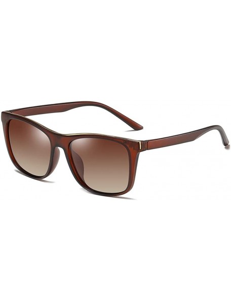 Square Sunglasses Unisex Polarized UV Protection Fishing and Outdoor Driving Glasses Retro Square Fraframe Comfortable - CM18...