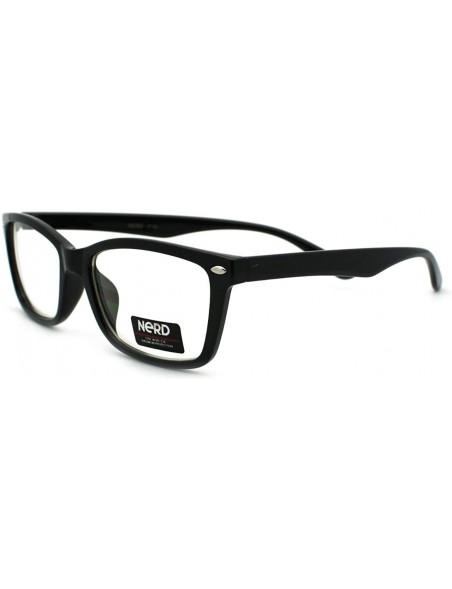Rectangular Clear Lens Optical Frame Eyeglasses Designer Rectangular Glasses - Black - CR11USQDQXL $19.10