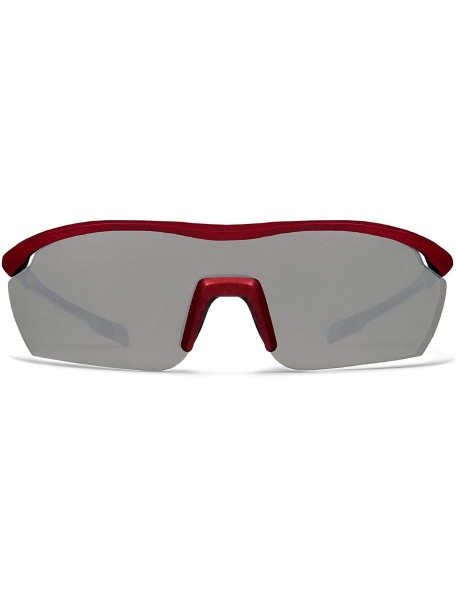 Sport Gamma Red Fishing Sunglasses with ZEISS P7020 Gray Tri-flection Lenses - CZ18KN7OG45 $15.80
