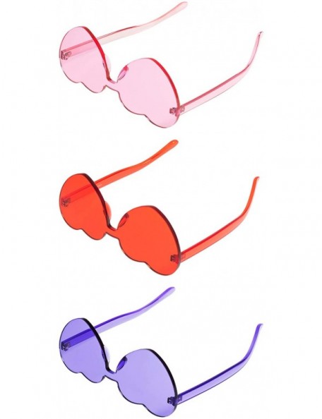 Rimless Rimless Sunglasses Transparent Frameless - C518O5EAUA7 $12.03