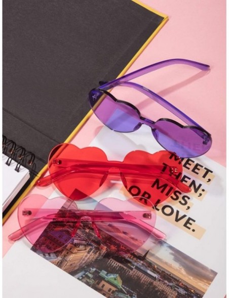 Rimless Rimless Sunglasses Transparent Frameless - C518O5EAUA7 $12.03