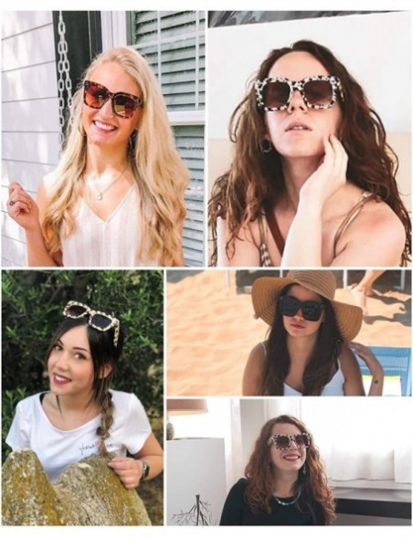 Oversized Vintage Women Butterfly Sunglasses Designer Luxury Square Gradient Sun Glasses Shades B2486 - Wine-pink - CJ18R3S3O...