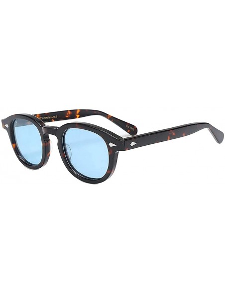 Oval Captain Plastic Sunglasses Fashion Gradation - C1 - CS18ZLG8WGL $30.21