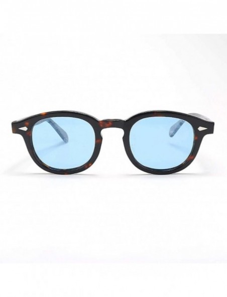 Oval Captain Plastic Sunglasses Fashion Gradation - C1 - CS18ZLG8WGL $30.21