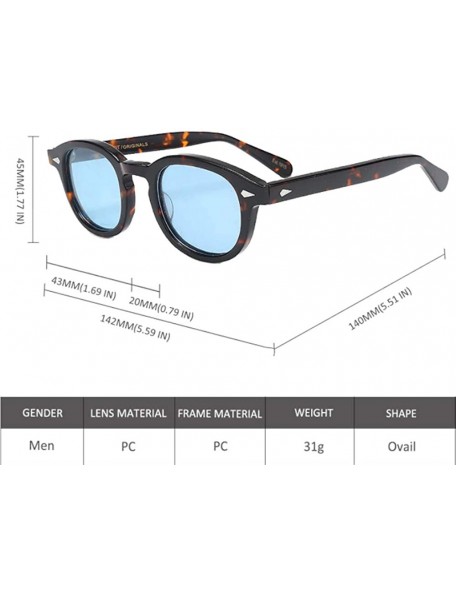 Oval Captain Plastic Sunglasses Fashion Gradation - C1 - CS18ZLG8WGL $30.21