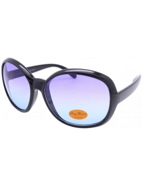Round Oversized Round Sunglasses - Blue - CP1990KWQL3 $9.05