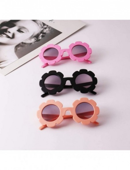 Round Hot Sun Flower Round Cute Kids Sunglasses UV400 Boy Girl Lovely Baby Glasses Children Oculos De Sol N554 - Orange - C11...