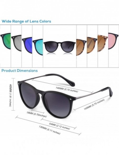 Cat Eye Vintage Polarized Sunglasses for Women UV400 Protection Driving Fishing Hiking Sport Glasses CA5100 - CR12HGXPR5D $21.03