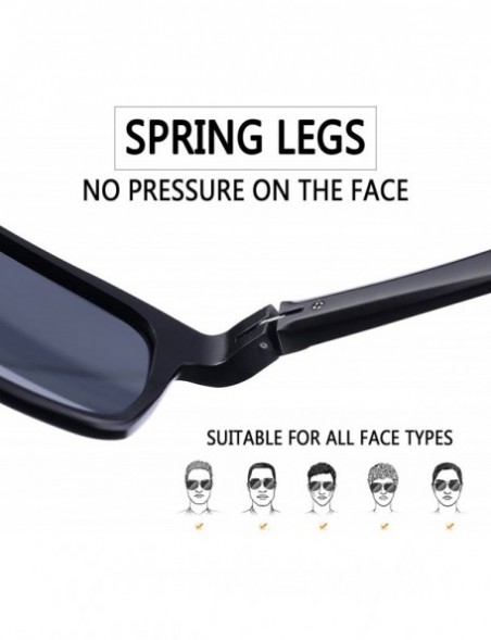 Aviator Polarized Sports Sunglasses for Men - Driving Cycling Fishing Sunglasses Men Women Lightweight UV400 Protection - C11...