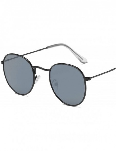 Goggle Classic Metal Women's Sunglasses Summer UV Protection Black Frame Fashion Adult Eyeglasses - 14gold-mercury - CE197Y70...